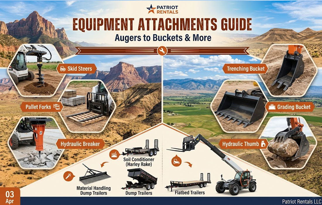 From Augers to Buckets: A Guide to Equipment Attachments