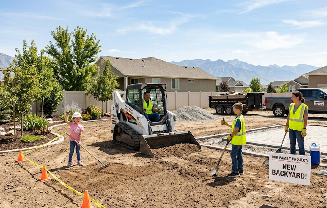 How to Turn Heavy Equipment Rentals into a Family Project