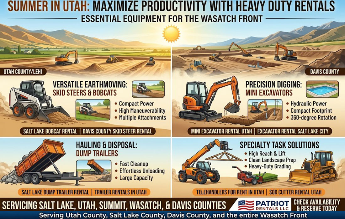 Beat the Heat: Best Summer Construction Equipment Rentals in Utah